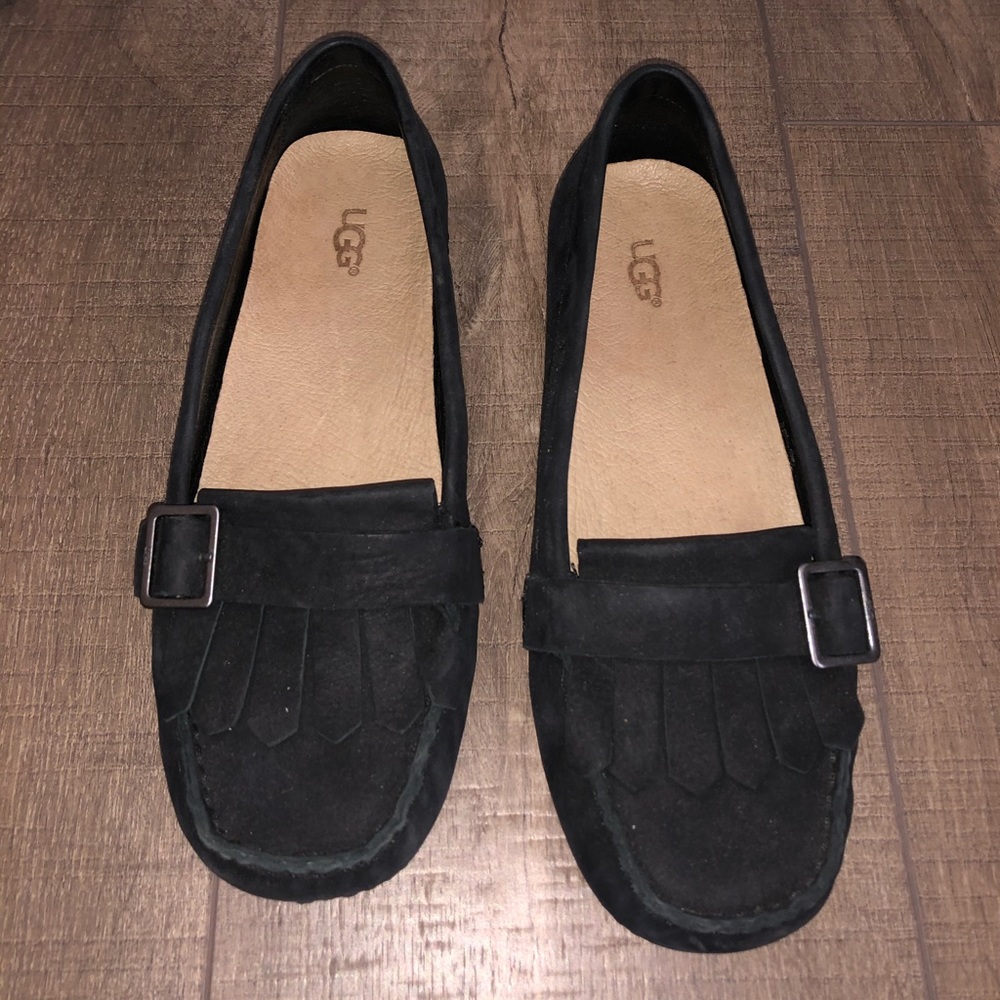 UGG Black suede loafers